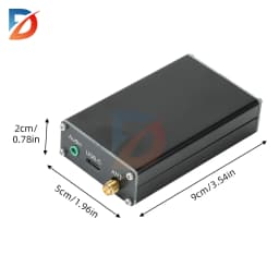 76-108MHz Frequency Band 2000m FM Transmitter 0.5W Digital LCD Display FM Transmitter Audio Stereo 3.5mm Interface USB Type-C 5V