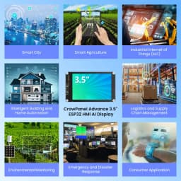 CrowPanel Advance 3.5-HMI ESP32 AI Functions Display 320x240 IPS Touch Screen Support Arduino/LVGL/Micropython