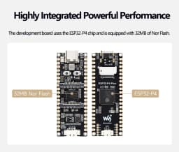 Waveshare ESP32-P4-Pico Development Board ESP32 P4 Module ESP32-P4 MCU Featuring 32-bit RISC-V Dual-Core and Single-Core