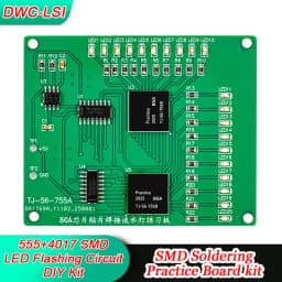 BGA Chip Soldering Practice Board Kit 555 4017 SMD Flow light Circuit DIY kit
