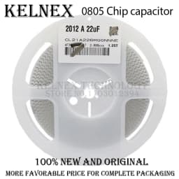 1 reel 0805 SMD Chip Multilayer Ceramic Capacitor 0.5pF - 47uF 10pF 22pF 100pF 1nF 10nF 100nF 0.1uF 1uF 2.2uF 4.7uF 10uF 22uF