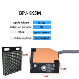 A3R Series Diffuse Reflection Photoelectric Switch Sensor, 4-Meter Detection Distance Relay Output