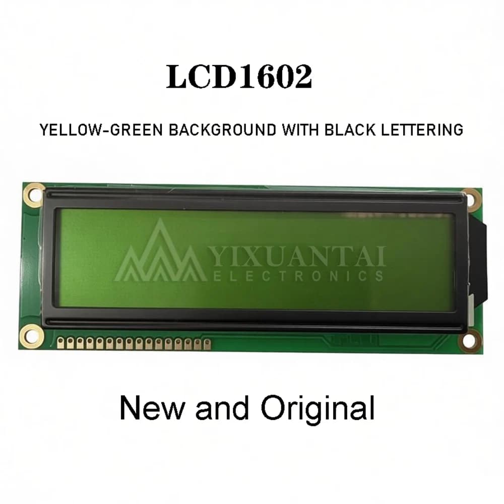 2pcs LCD1602 WH1602L 16*2 16x2 Yellow-green Background with Black Lettering New AMD Original