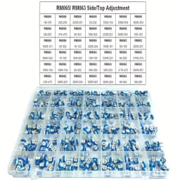 420Pcs/Box 42Values RM065 100R - 2M RM063 Carbon Film Horizontal Trimpot Potentiometer Assortment Kit Variable Resistor