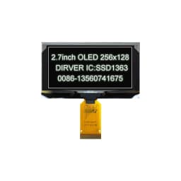 2.7 Inch 256*128 OLED Display Screen COG SPI IIC I2C interface 4PIN 7PIN 30PIN LCD Panel 256x128