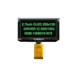 2.7 Inch 256*128 OLED Display Screen COG SPI IIC I2C interface 4PIN 7PIN 30PIN LCD Panel 256x128
