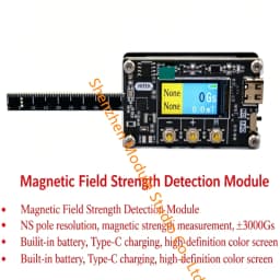 1PCS Magnetic Field Strength Detector, Magnet N/S Polarity Checker, Mini Handheld Gaussmeter Tester with LCD Screen