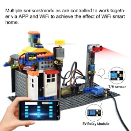 Keyestudio ESP32 42 in 1 Sensor Module Kit For ESP32 Diy Electronic Kit Support Arduino C And MicroPythoon (65 Projects)