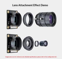 IMX477 12.3MP HQ Camera Module Global Shutter 4056x3040 for Raspberry Pi & Jetson Nano C/CS Mount Lens Optional