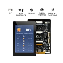 NEXTION ONX3248G035 3.5″Genius Series ESP32-S3 LCD Touchscreen Development Board CTP Touchscreen 2.4 GHz Wi-Fi Bluetooth 5 (LE)