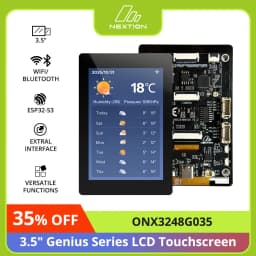 NEXTION ONX3248G035 3.5″Genius Series ESP32-S3 LCD Touchscreen Development Board CTP Touchscreen 2.4 GHz Wi-Fi Bluetooth 5 (LE)
