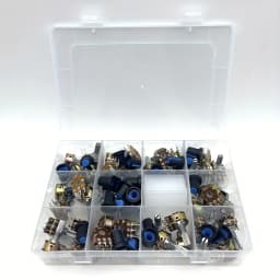 160pcs Wh148 20MM Dual Gang Stereo 6pin Potentiometer kit 1k 2K 5k 10k 20k 50k 100k 500k 1Mwith knobs Single Set Shaft Nuts