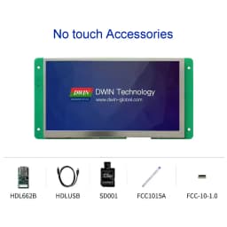 DMG80480C070_04WTC DMG80480C070-04WN WTR 7 Inch TFT 800*480 LCD Display RS232 TTL HMI Commercial Touch Panel Screen Smart UART