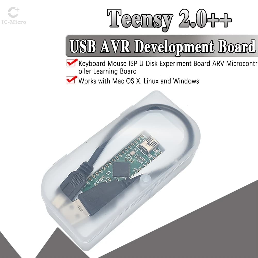 1-5PCS Teensy 2.0++ USB AVR Development Board ISP U Disk Keyboard Mouse Experimental Board AT90USB1286 For Arduino XCW