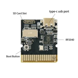 2-10PCS DSpico for NDS NDSL DSi 3DS Consoles An R4 Card Alternative Featuring Built-in RP2040 MCU and Upgraded USB-C Port