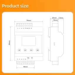 Load Cell Transmitter, Load Cell Amplifier Weighing Sensor Transmitter Output 0-5V 0-10V 4-20mA, Analog Output