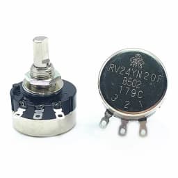 10PCS Potentiometer RV24YN20F B102 B202 B502 B103 B203 B503 B104 B105 Semi-Axle Carbon Film Single Coil 2W 1K 5K 10K 100K 500K