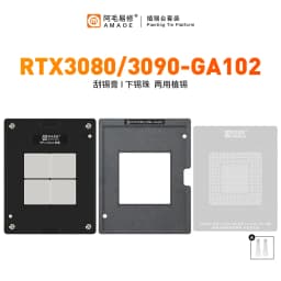 Amaoe Planting Tin Platform BGA Reballing Stencil RTX3060 GN20-E3-A1 RX580 RX5700XT 215-0917220 RX6600XT 215-130000006 RX6800XT