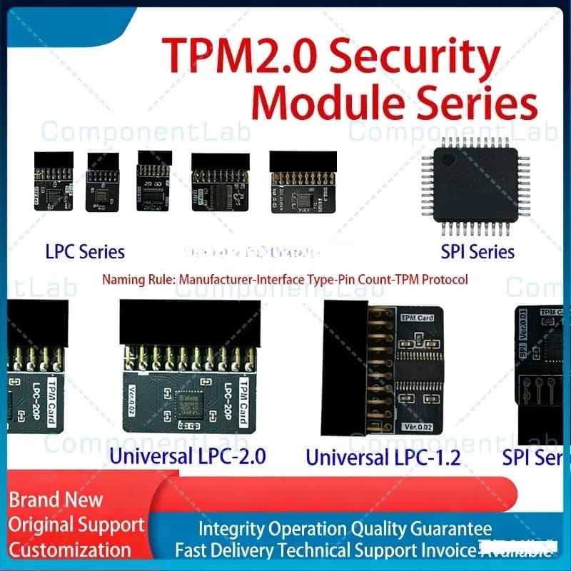 TPM Security Module TPM2.0 Module for GIGABYTE for Gigabyte TPM Module GC-TPM-SPI CTM010