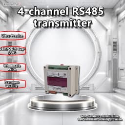 Industrial RS485 4-Channel Load Cell Converter Digital Weighing Transmitter Support Modbus RTU Isolation Protection