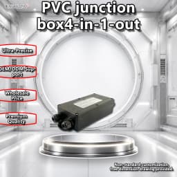 Plastic Junction Box with Multiple Inputs and Outputs, Waterproof, for Industrial Automation Systems