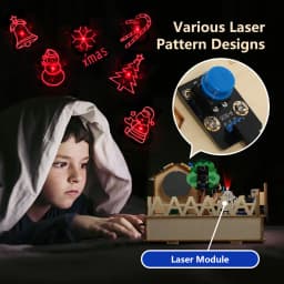 ACEBOTT Smart Home STEM STEAM Starter Kit Casa De Madera IoT Wifi Programación Bloqueada Para ESP32 Arduino