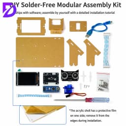 Ultrasonic Radar Scanner Kit DIY Open Source with LCD Display Windows PC Real-Time Screen for Maker STEM Programming Learning