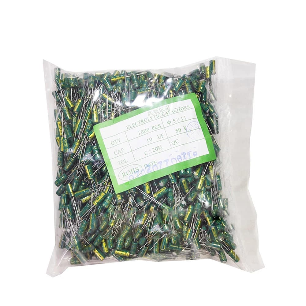 50-1000pcs 10V 16V 25V 35V 50V 400V High Frequency Low ESR Aluminum Capacitor 100UF 220UF 330UF 470UF 680UF 1000UF 2200UF 3300UF