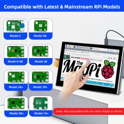 4.3 Inch RPi5 DSI Touch Screen LCD Display Portable Capacitive Touchscreen Monitor 800x480 for Raspberry Pi 5 4 3 3B+ 2