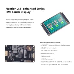 NEXTION NX3224K028 2.8" Resistive HMI Touch Display Screen Enhanced Series UASRT TFT LCD Module Compatible with Arduino