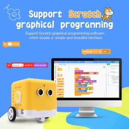 Kidsbits Programmable Robot Kit Coding Robot +28 Projects Tutorials For Arduino Graphical Programming KIDS DIY STEM Educational