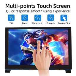 Raspberry Pi 5/4B/3B+/3B/3A+/2B/B+ 5-Point DSI Touch Screen Driver-Free 4.3/5/7 Inch 800x480 LCD Display Screen for Raspberry Pi