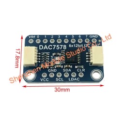 1PCS DAC7578 Breakout - 8 X Channel 12-bit I2C DAC - STEMMA QT / Qwiic DAC7578 Module Sensor