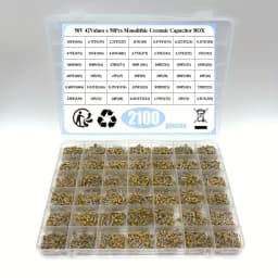 42values*50pcs Monolithic Ceramic Capacitor 10pF~10uF,ceramic capacitor Assorted Kit 1UF 100NF 330NF 0.1UF 102 104 105 335 Box