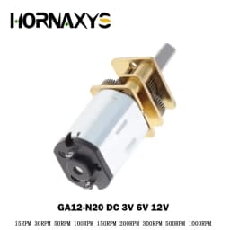 10pcs GA12-N20 DC 3V/6V/12V N20 Mini Micro Metal Gear Motor with Gearwheel DC Motors 15/30/50/60/100/200/300/500/1000RPM DIY Kit