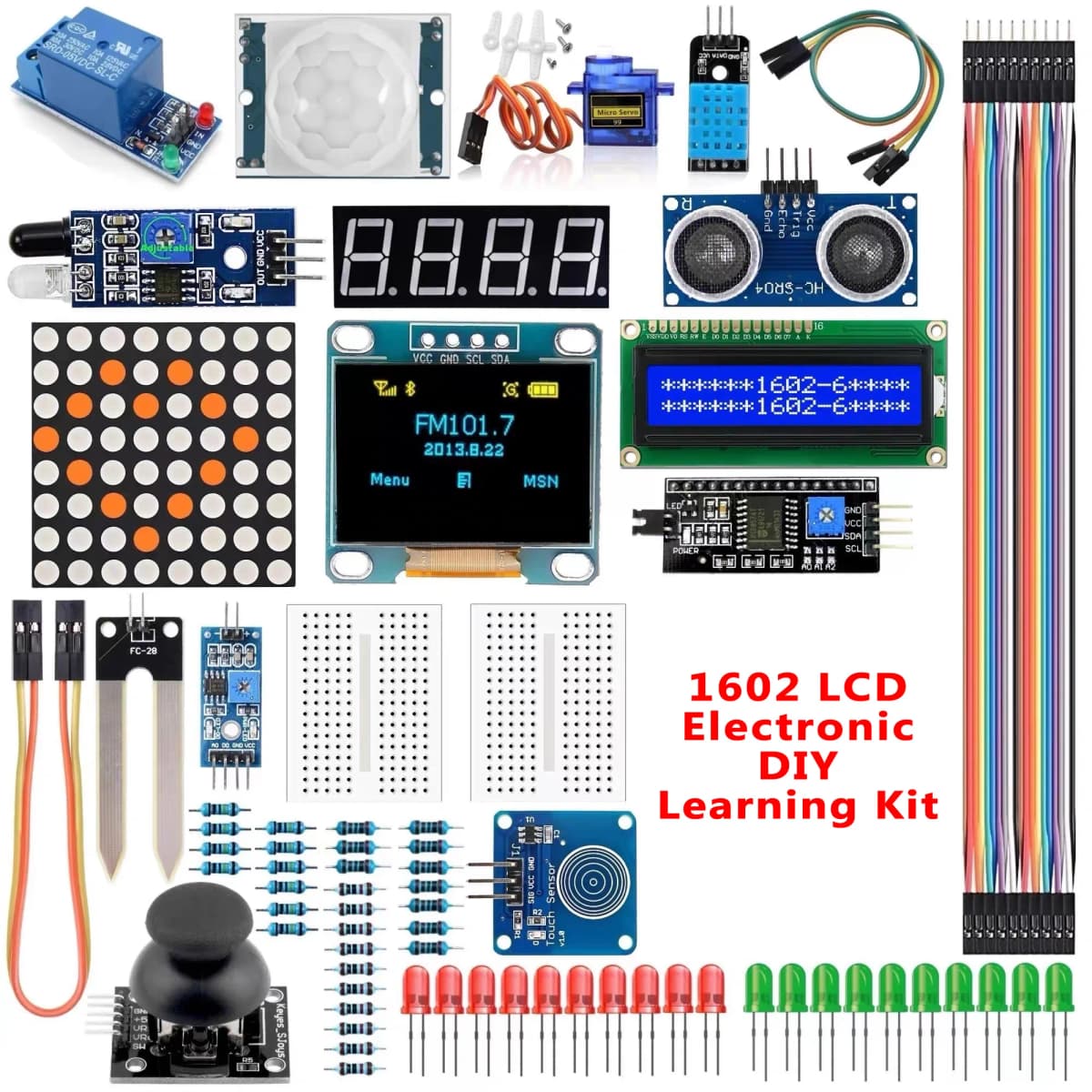 1602 LCD&0.96-inch Display screen Electronic DIY Kit for arduino R3 board Component Pack Beginners 'Starter Kit