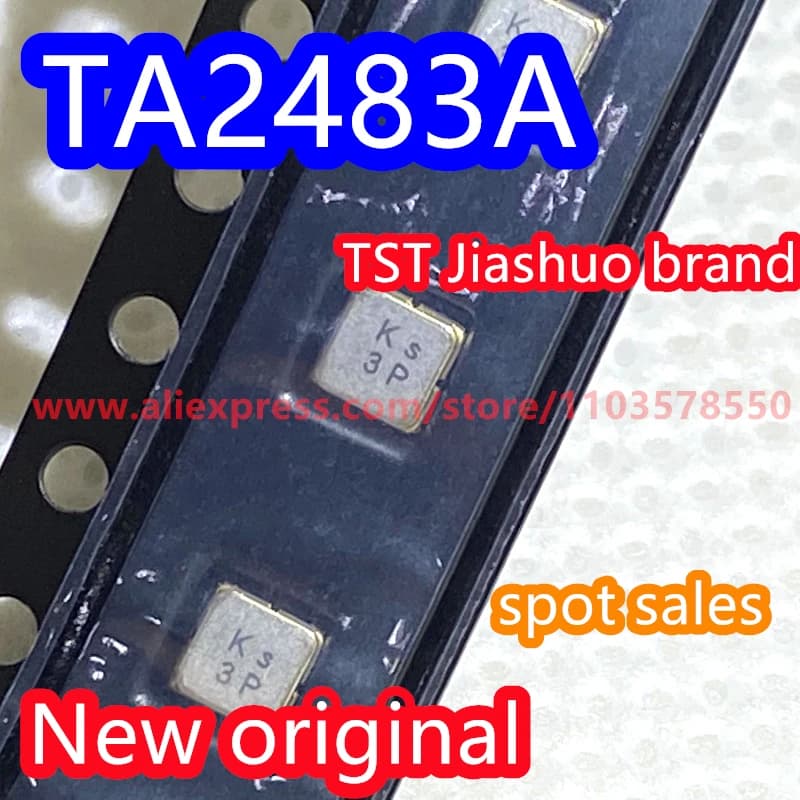 (10PCS) TA2483A code KS brand new genuine 2450MHz packaged SMD SAW filter
