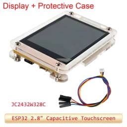 ESP32 2.8" Capacitive Touchscreen JC2432W328C WIFI+Bluetooth Module ST7789 Driver ISP LCD Display with Protect Case for Arduino