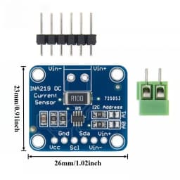 5PCS INA219 I2C Bidirectional Current Voltage Power Monitor Sensor Module Zero Drift DIY