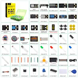 KEYESTUDIO ESP32 Basic Learning Kit Electronic Components Sensors Modules For Arduino Essential Starter Kit Python Programming