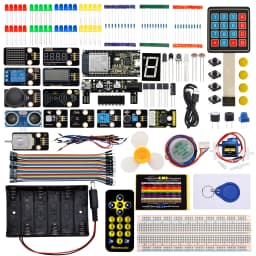 KEYESTUDIO ESP32 Basic Learning Kit Electronic Components Sensors Modules For Arduino Essential Starter Kit Python Programming