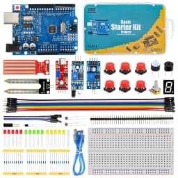 KUONGSHUN Starter Kit with Retail Box for School Kids Educational Programming Kit Educational Toys for Arduino Uno R3