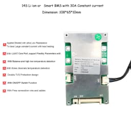 14S 58.8V Li ion battery Smart bluetooth software BMS with 20 to 60A constant current for electric scooter lipo or 18650 Battery