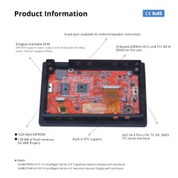 NEXTION 4.3 Inch LCD-TFT HMI Display Capacitive/Resistive Touch Panel Module Intelligent Series RGB 65K Color With Enclosure