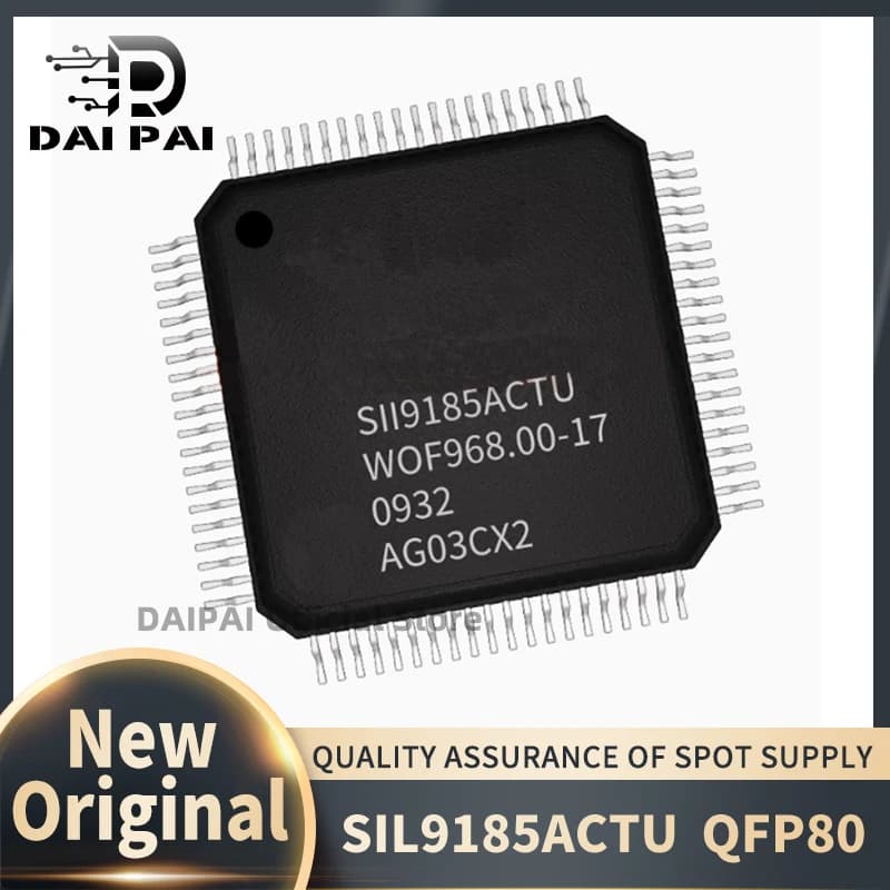 (10Pcs/Lot) 100% New original SIL9185ACTU Sil9185ACTU Si19185ACTU 9185 QFP-80 Chipset
