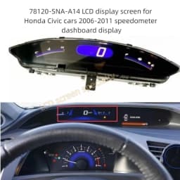 78120-SNA-A14 LCD Display Screen for Honda Civic Cars 2006-2011 Speedometer Dashboard Display