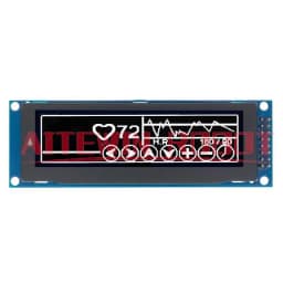 Real OLED Display 3.12" 256*64 25664 Dots Graphic LCD Module Display Screen LCM Screen SSD1322 Controller Support SPI