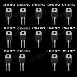 14Values 70PCS Voltage Regulator TO-220 Each 5PCS KIT L7805 L7806 L7808 L7809 L7812 L7815 L7912 LM317