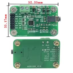 1pcs ADS1292R ECG Front-end Module High Precision ADS1292 Biopotential Signal Acquisition Board for Heart Rate Monitoring