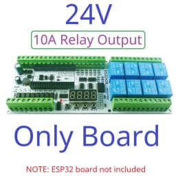 DC 12V 24V Multifunction ESP32 Expansion Board Wifi Digital Analog IO Module for Arduino WEB MQTT Ethernet Network Relay DIY